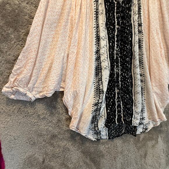 Free People Days Of Romance Top Blouse Boho Peasant Dolman Sleeve M Medium - Picture 5 of 12